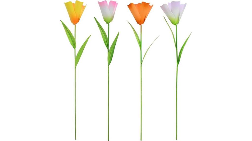 rustic tulip garden stakes