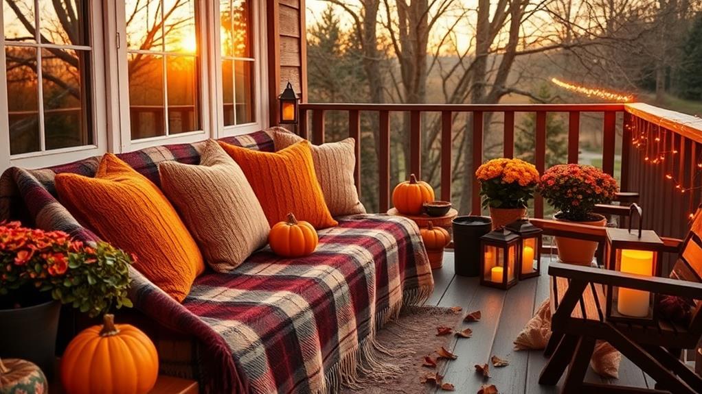 seasonal balcony decor selection