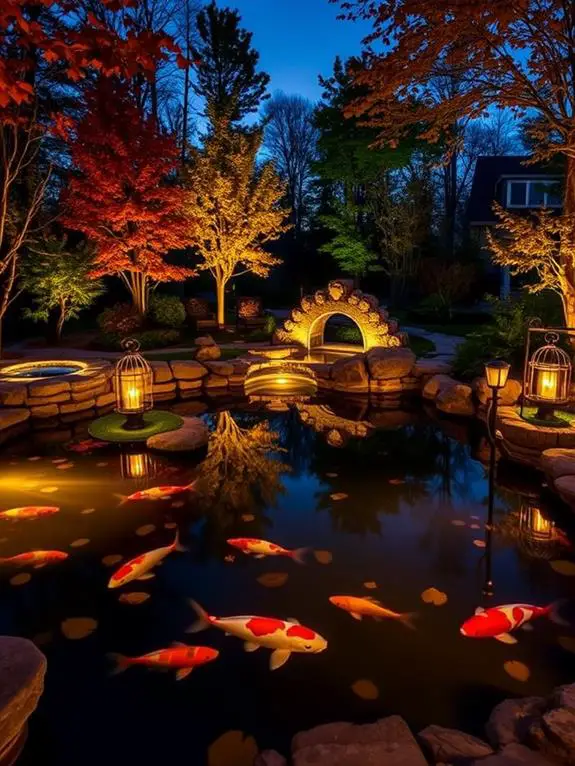 seasonal decorative pond illumination