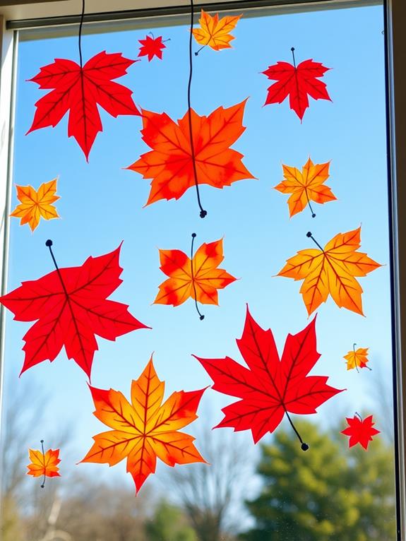 seasonal decorative window clings