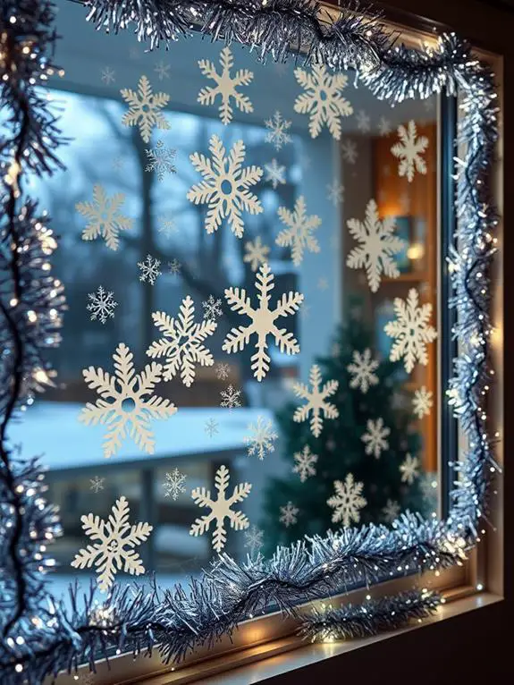 seasonal decorative window displays