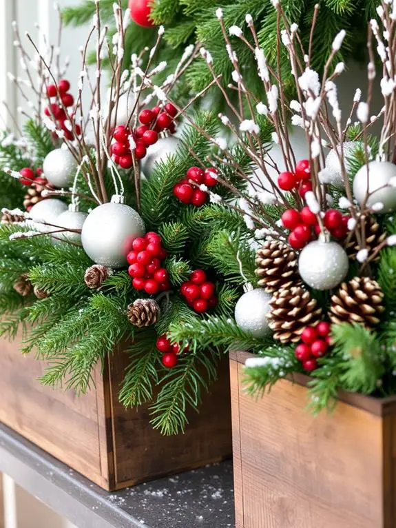 seasonal holiday plant arrangements