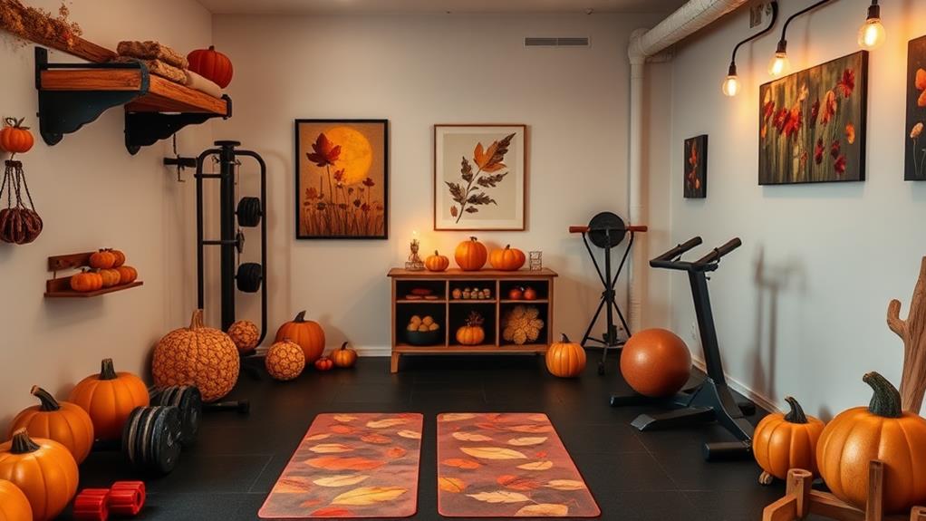 seasonal home gym decor