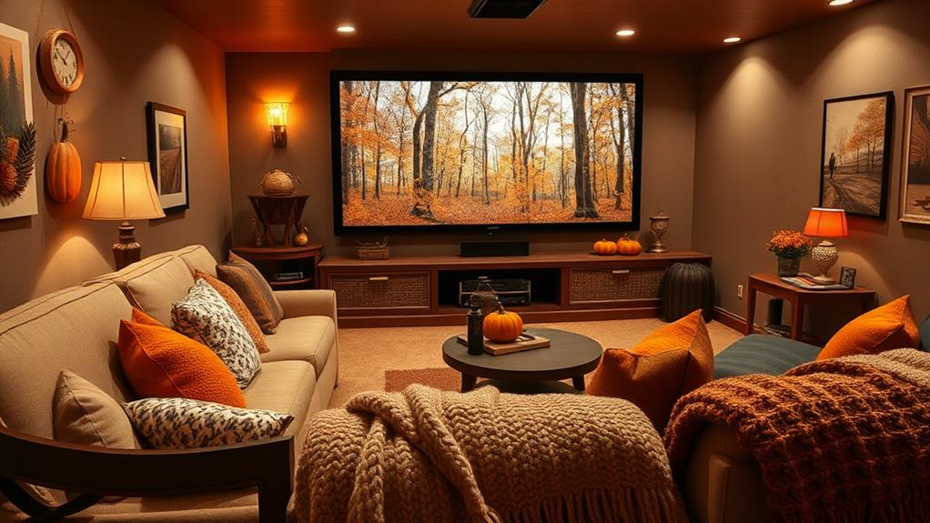 seasonal home theater decor