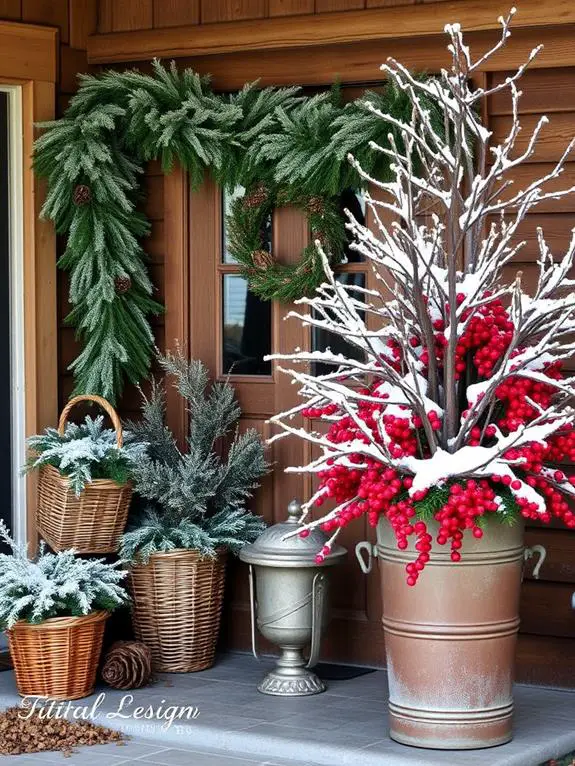 seasonal plants and decor