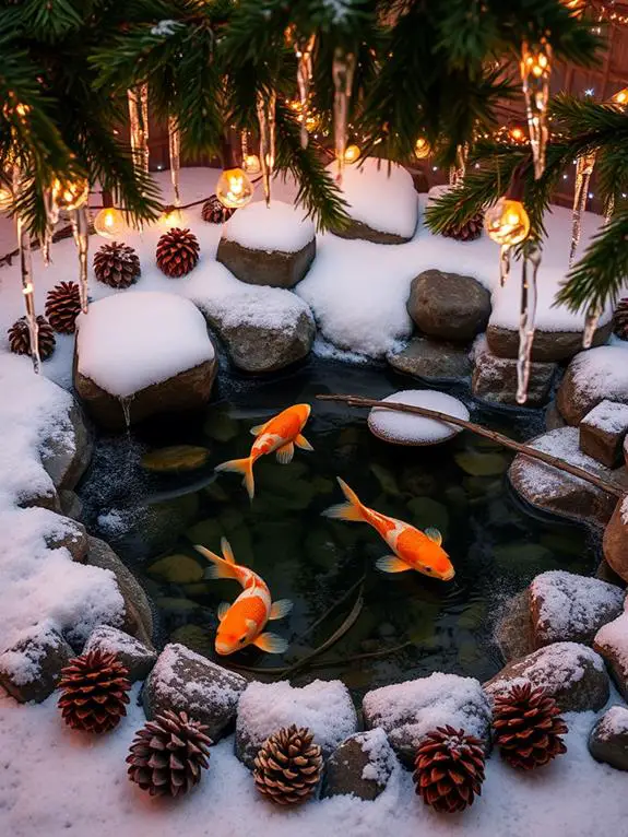 seasonal pond border design