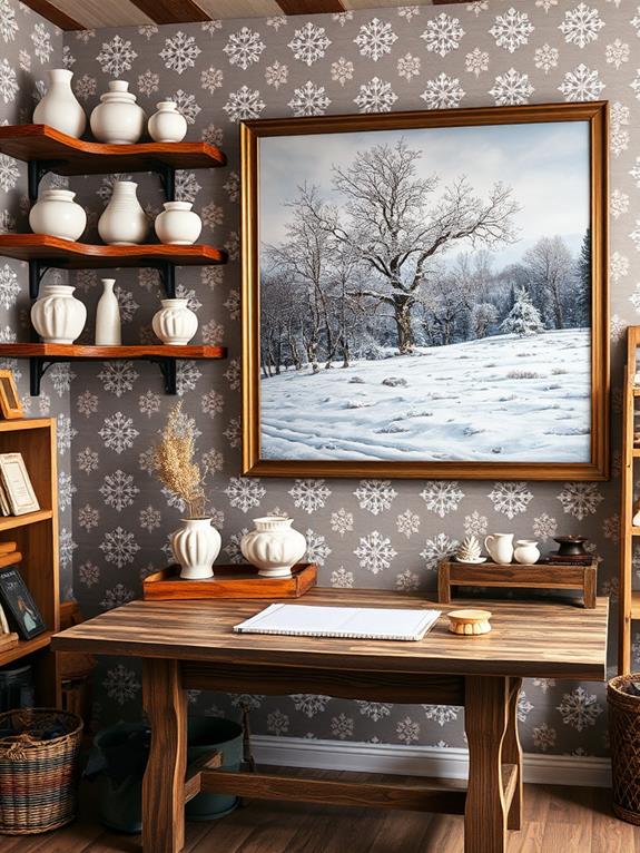 seasonal winter wall decor