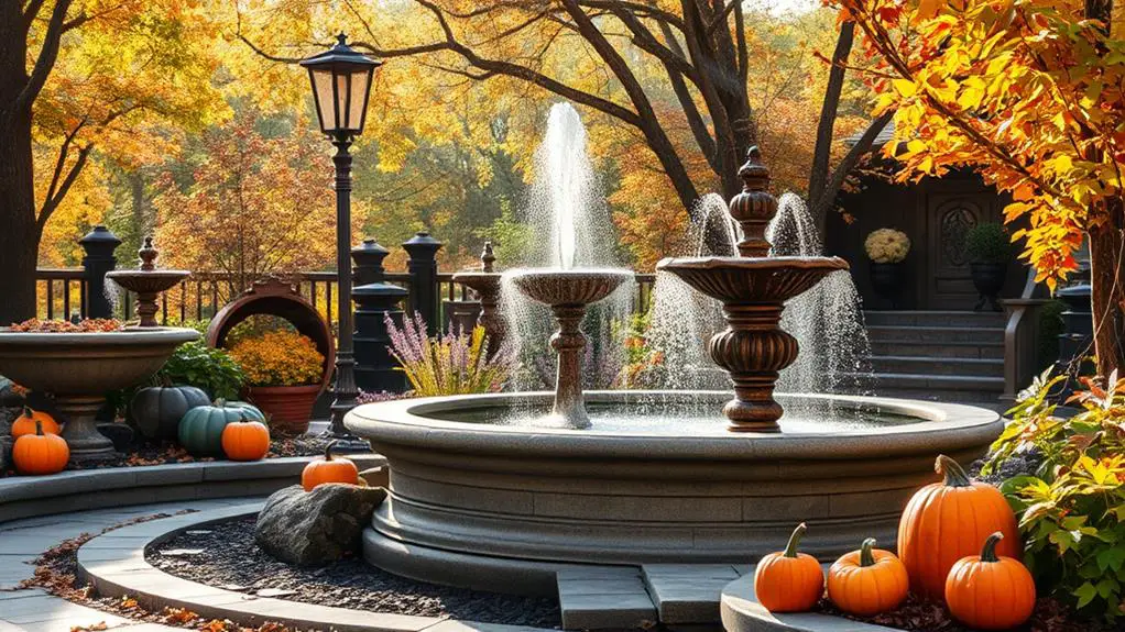 selecting autumn water decor