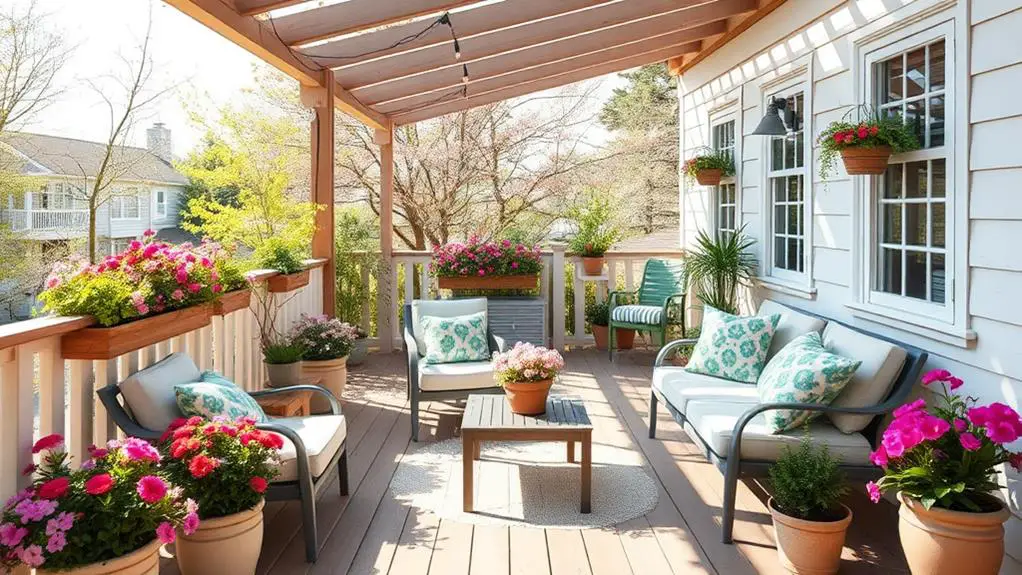 selecting spring terrace decor