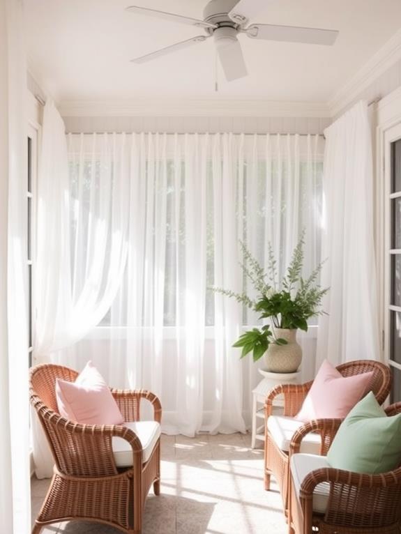 sheer and breezy drapes