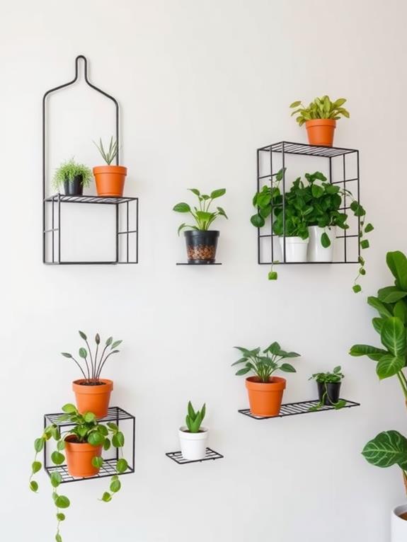 sleek minimalist plant holders