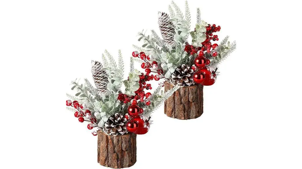 small artificial christmas trees