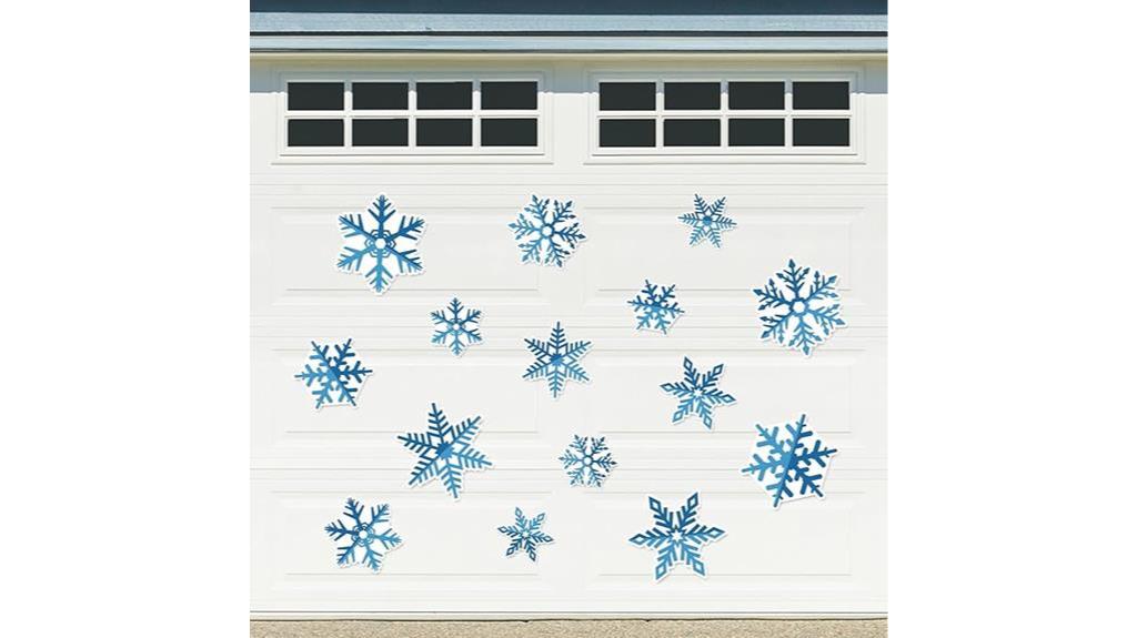 snowflake garage door magnets