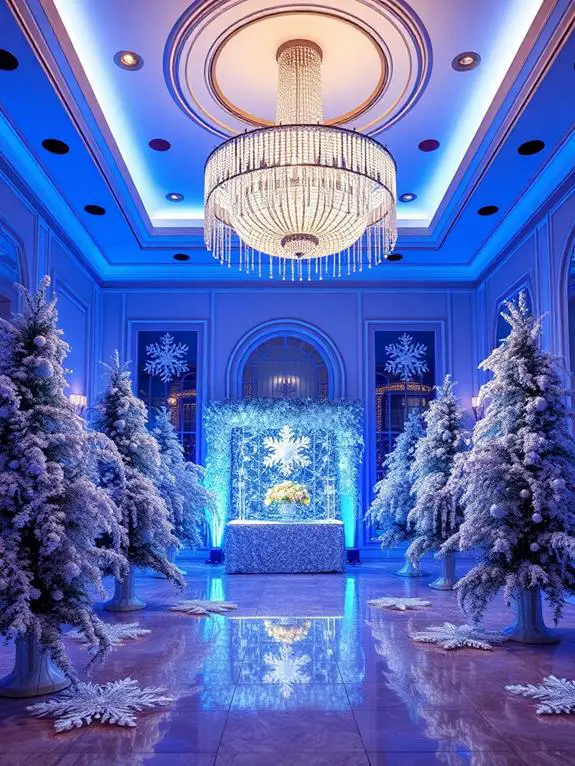 snowy festive holiday celebration