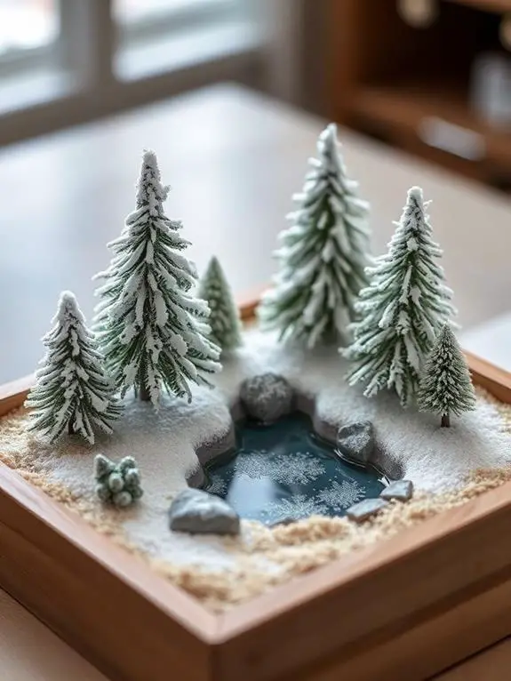 snowy scene miniature display