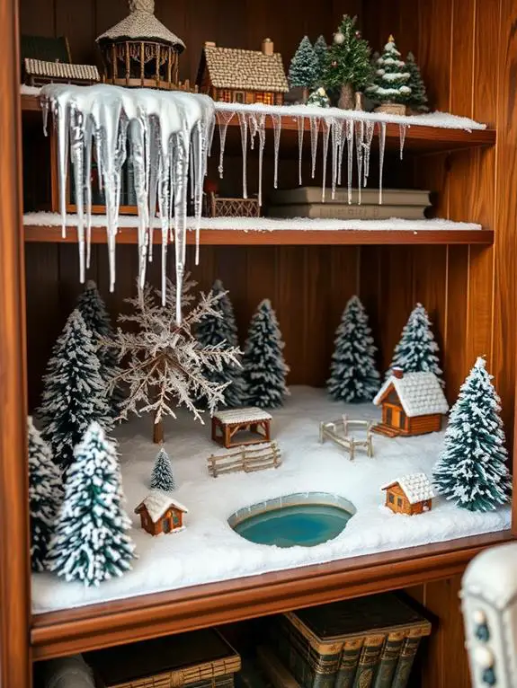 snowy scene model display