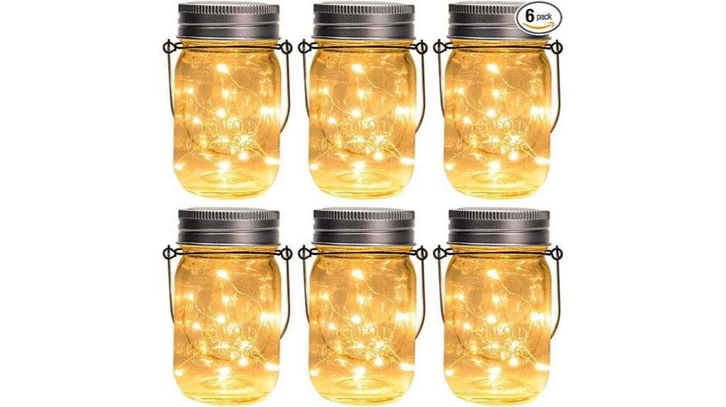 solar mason jar lights