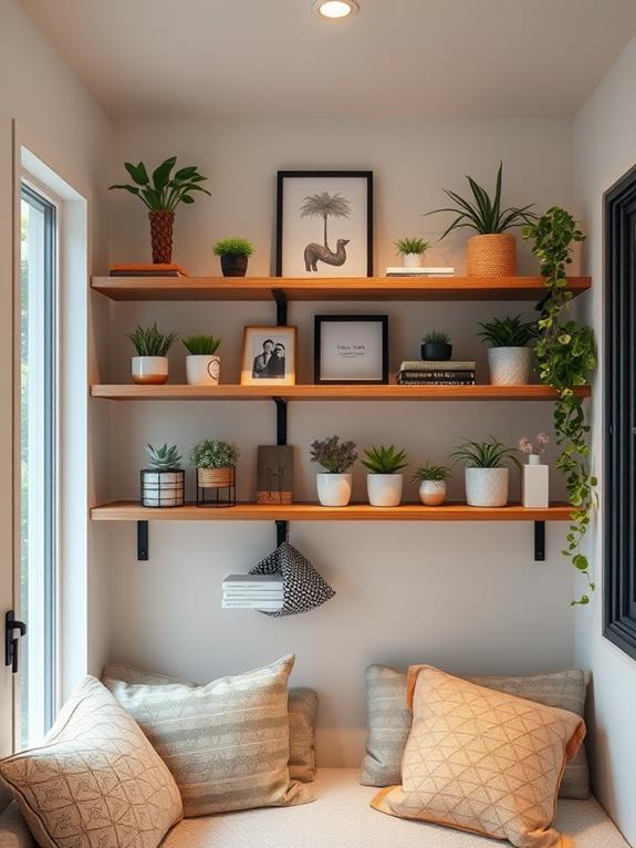 space saving wall shelves