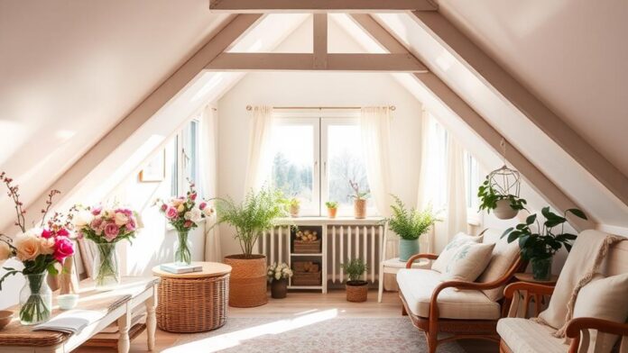 spring attic decor ideas