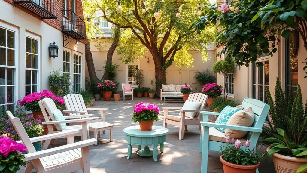 spring courtyard decor considerations