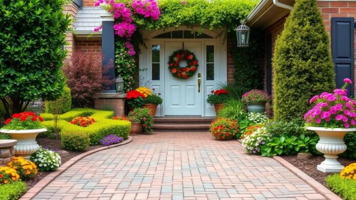 spring driveway decor ideas