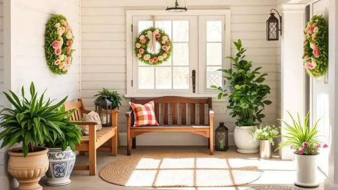 spring entryway decor ideas