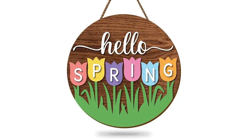 spring home decor sign