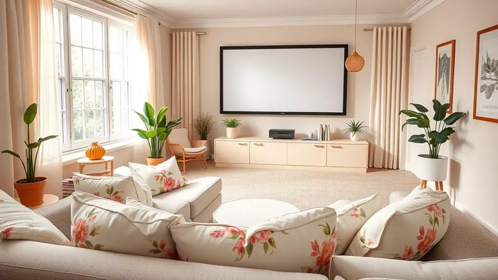 spring home theater decor tips