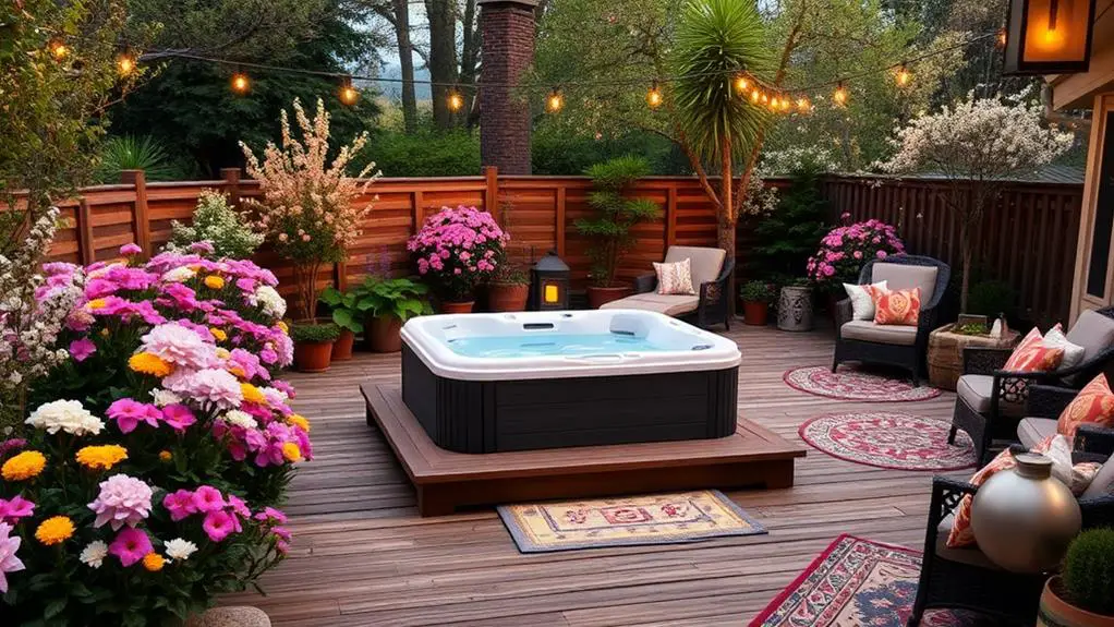 spring hot tub decor factors