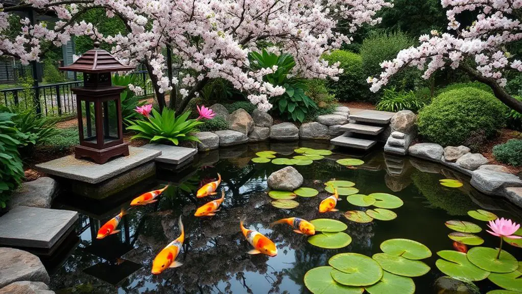 spring koi pond decor considerations