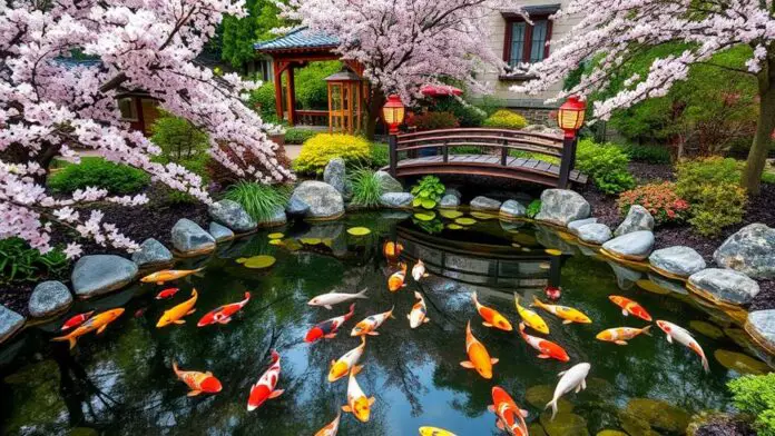 spring koi pond decor ideas