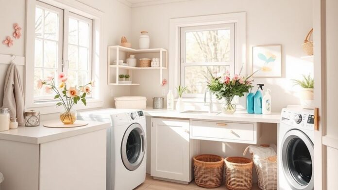 spring laundry room refresh ideas