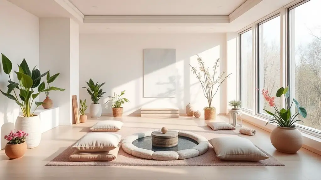 spring meditation space decor