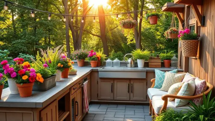 spring outdoor kitchen makeover ideas