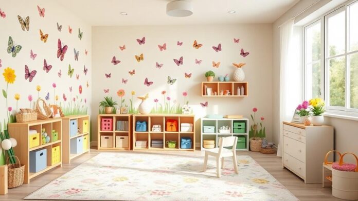 spring playroom decor ideas