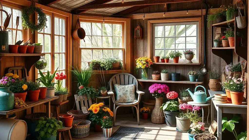 spring potting shed decor factors