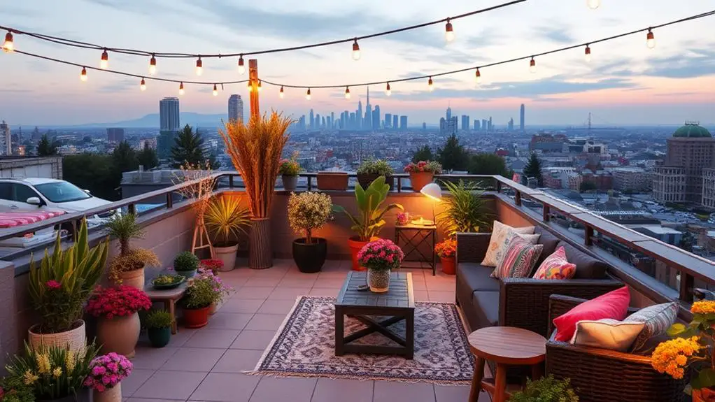 spring roof terrace decor factors