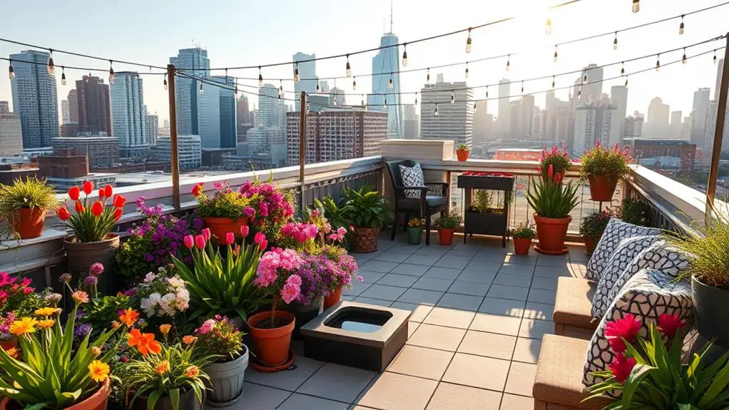 spring roofgarden decor considerations