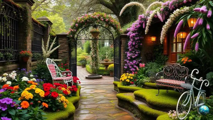 spring secret garden decor