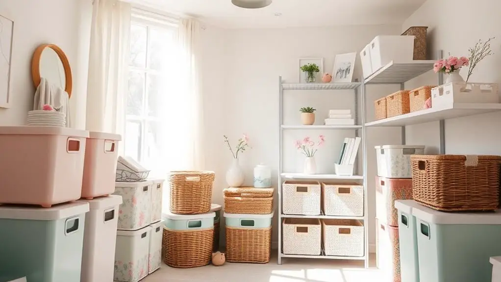 spring storage room decor