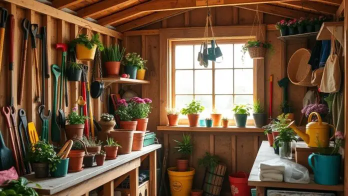 spring tool shed decor tips