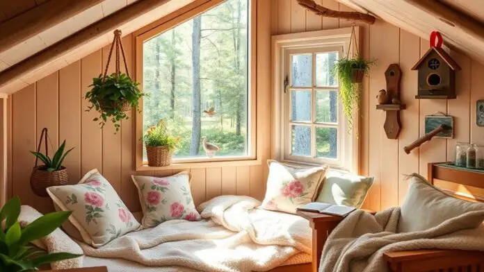 spring treehouse decor inspiration