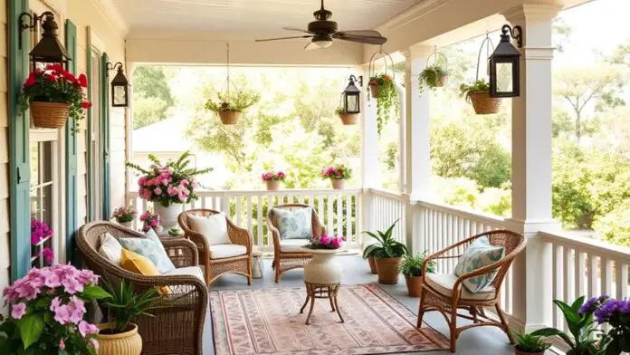 spring veranda decor ideas