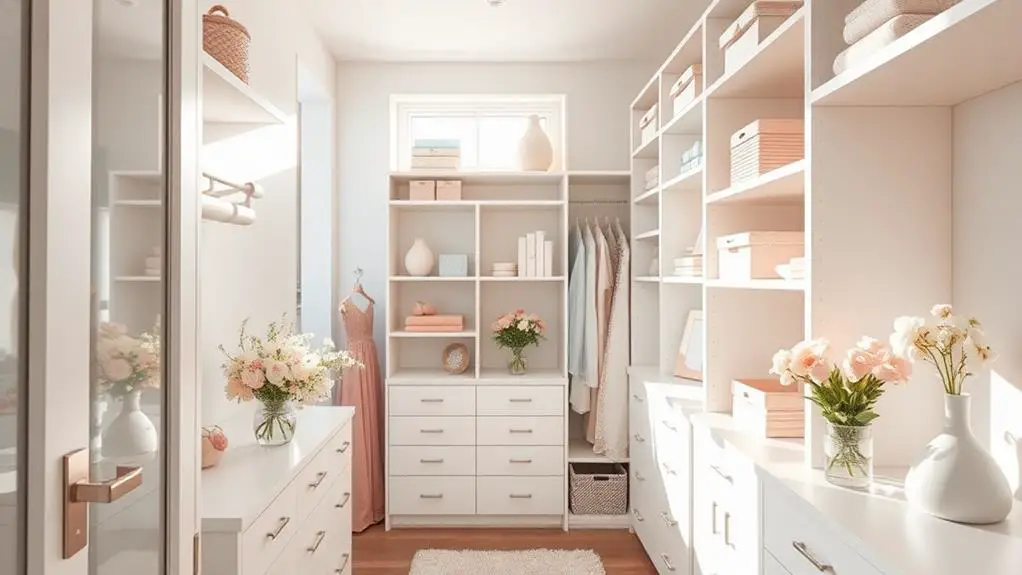 spring walk in closet decor tips