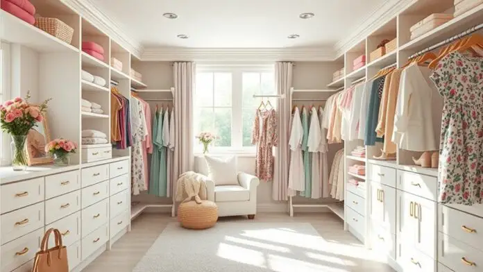 spring walk in closet refresh