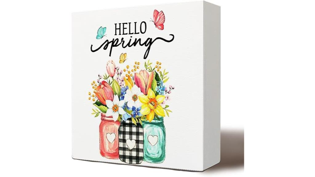 spring wooden home decor