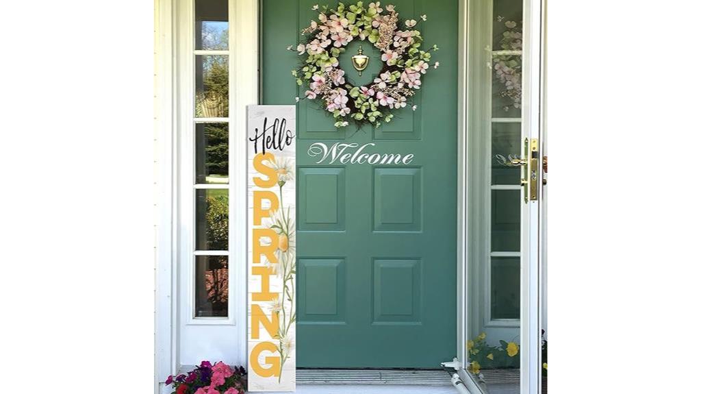 spring wooden porch decor