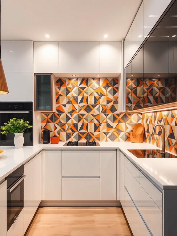 striking geometric kitchen design