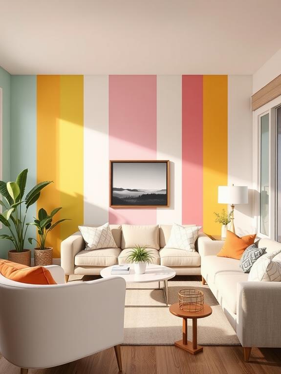 striped wall designs showcased