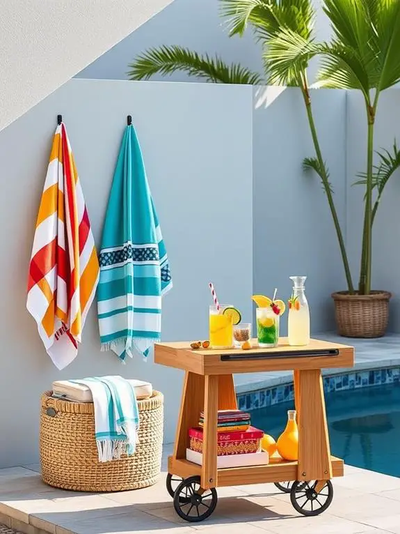 stylish and practical pool accessories